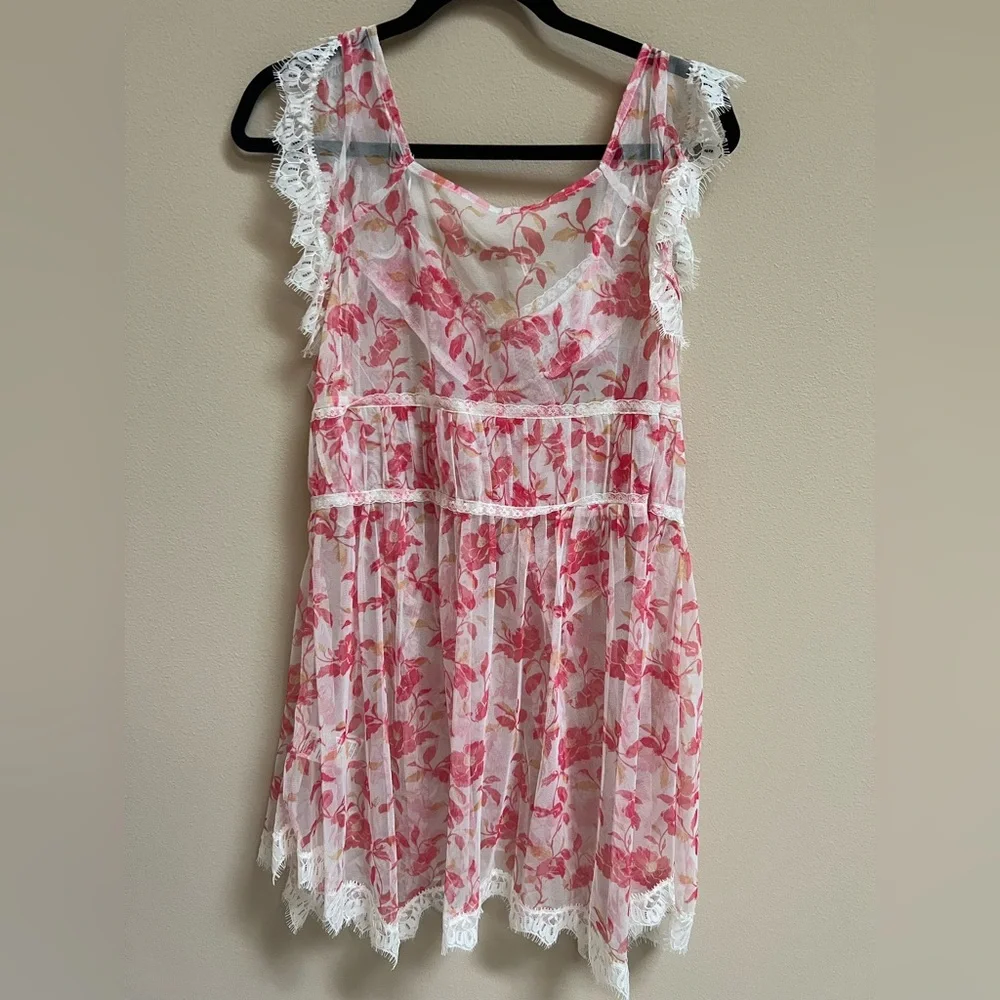 Free People Ivie sheer top- size XL - Picture 4 of 5